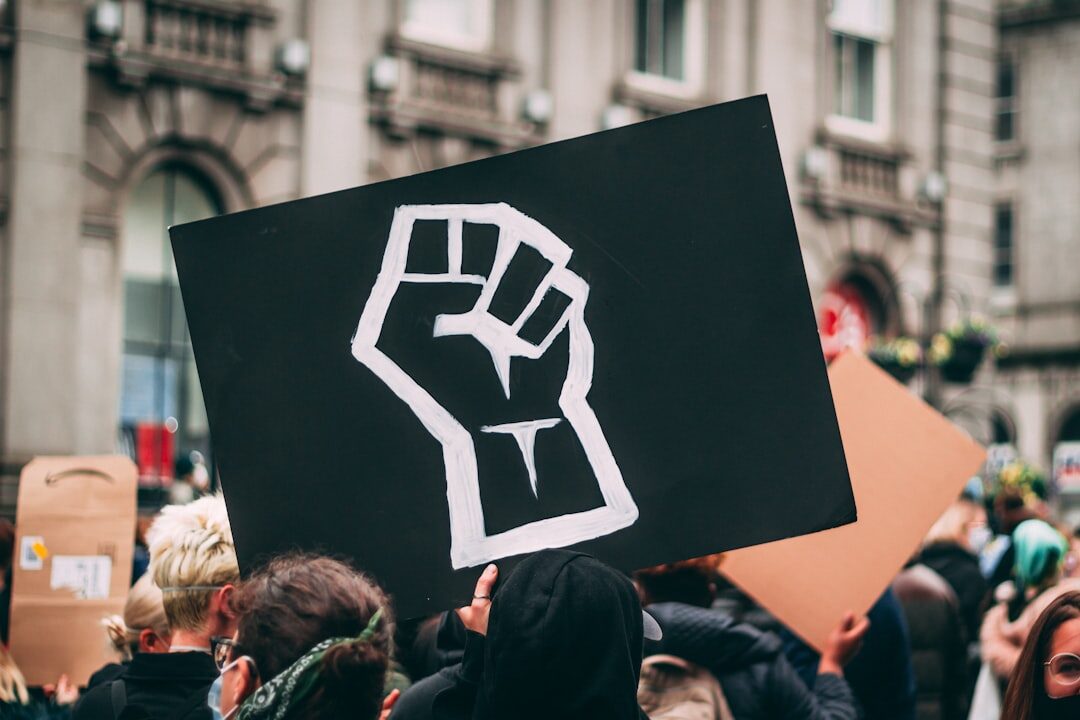 angry crowd protest